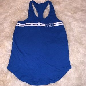 PINK Victoria’s Secret blue tank top